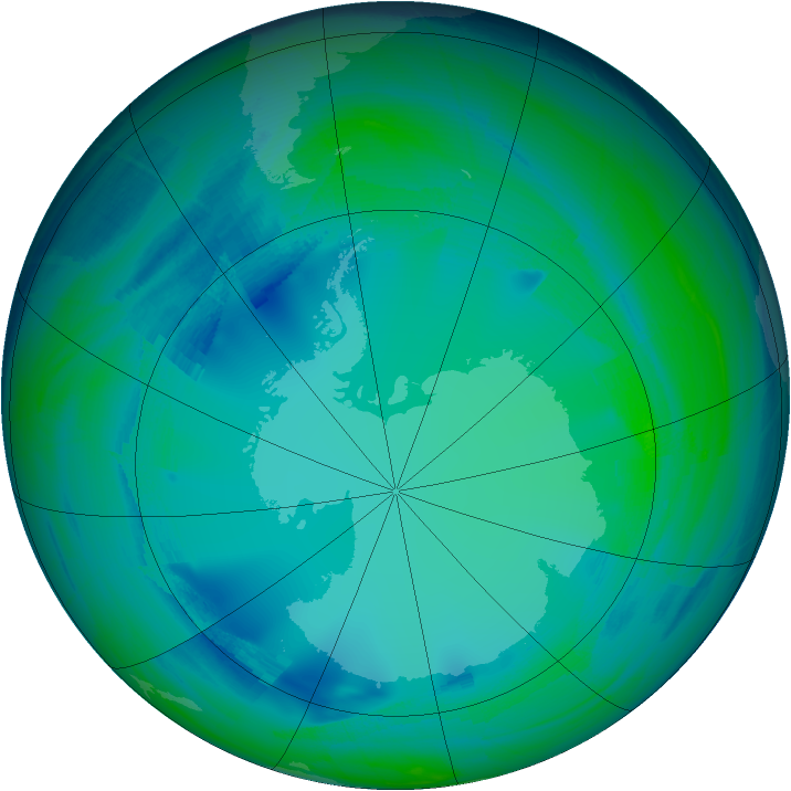 Ozone Map 2008-07-31